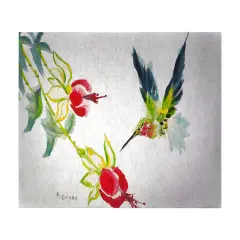 Betsy Drake Betsy's Hummingbird 30 X 50 Inch Floral Comfort Floor Mat