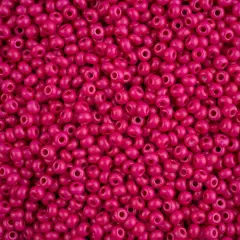 John Bead 6/0 Terra Intensive Matte Czech Glass Seed Beads, 500g Pink