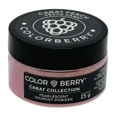 Colorberry Carat Collection Dry Resin Pigment - Peach, 25 g, Jar