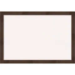 Wildwood Brown Narrow Framed Corkboard, White Cork