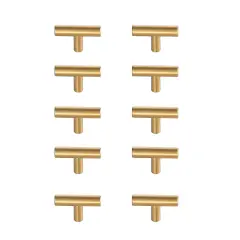 Quinn Brass T Bar Pull Multipack (set of 10)
