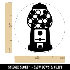 Gumball Machine Self-Inking Rubber Stamp for Stamping Crafting Planners Red