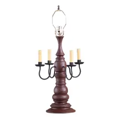Bradford Lamp Base in Plantation Red