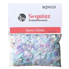 Buttons Galore Loose Sequin Assortments for Craft - 5,000 Pieces 45 Grams Snow globe