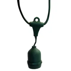 24 Med Base E26 Socket Set GW 24"Sp 48'L Green