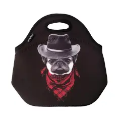 Wrapables Insulated Neoprene Lunch Bag Tough Puppy
