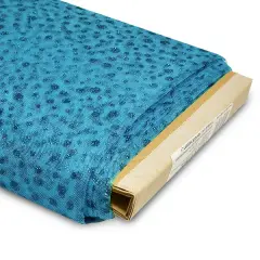Premium Glitter Dots Tulle Fabric Bolt of 54" X25 Yards Turquoise