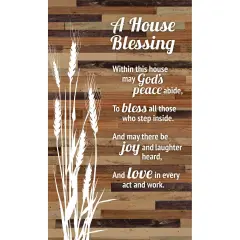Dexsa House Blessing Wood Plaque Easel - 6" x 9"