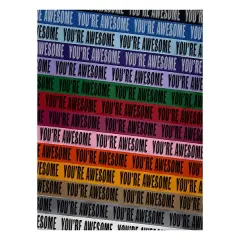 You're Awesome Drop Shadow Satin Ribbon for Bows Gift Wrapping - 1" - 3 Yards Blue Ribbon