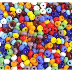 John Bead 6/0 Opaque Czech Glass Seed Beads, 500g Multi