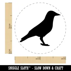 Crow Solid Self-Inking Rubber Stamp for Stamping Crafting Planners Green