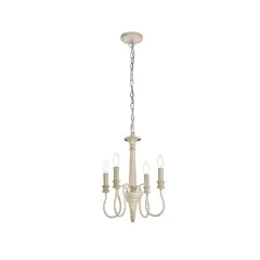 Flynx 4 lights pendant in weathered dove