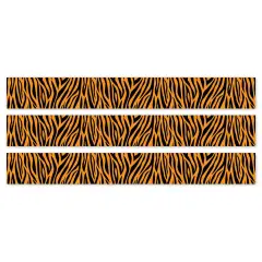 Jungle Friends Tiger Stripes EZ Border, 48 Feet Per Pack, 3 Packs