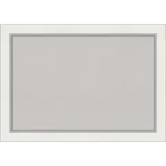 Eva Framed Corkboard, Grey Cork Eva White Silver