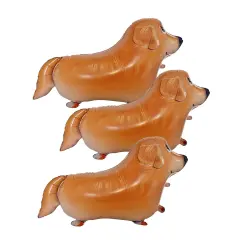 Wrapables Walking Animal Pet Balloon (Set of 3) Golden Retriever