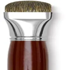 Da Vinci Black Sable Brush - Regular Filbert, Long Handle, Size 12