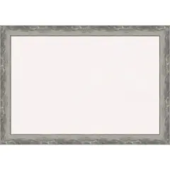 Waveline Silver Narrow Framed Corkboard, White Cork