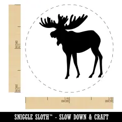 Moose Solid Self-Inking Rubber Stamp for Stamping Crafting Planners UV