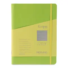 Fabriano Ecoqua Plus Hidden Spiral-Bound Notebook - Lime, 8-1/4" x 5-4/5", Ruled