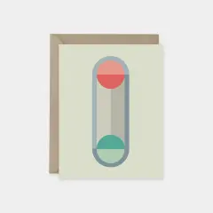 Geo Deco Card IV, Modern Art Blank