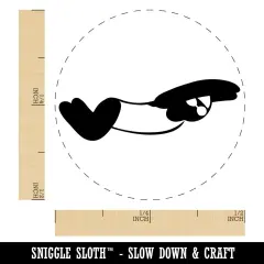 Swimming Swimmer Butterfly Stroke Self-Inking Rubber Stamp for Stamping Crafting Planners Purple