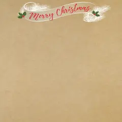 Great Papers! Golden Christmas Holiday Letterhead, Invitations and Announcements, Printer Friendly, 8.5" x 11", 80 Pack