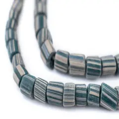 The Bead Chest Ancient-Style Teal Java Gooseberry Beads (6-8mm)