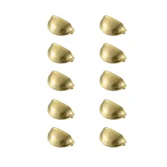 Atticus 3" Center to Center Brushed Gold Cup Bar Pull Multipack (set of 10)