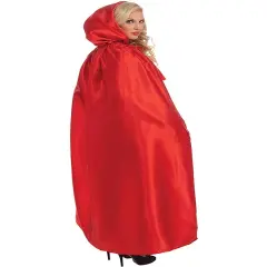 Adult's Red Riding Hooded Cape Costume Accessory