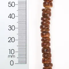 6 Packs of Coconut Beads 8mm Disks Drk Brown 2/8"