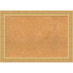 Trellis Wood Framed Corkboard, Natural Cork Trellis Gold