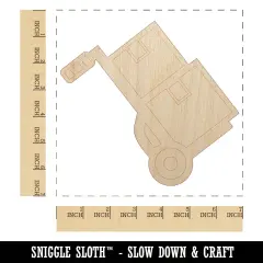 Hand Truck Dolly for Moving Boxes Unfinished Wood Shape Piece Cutout for DIY Craft Projects