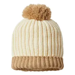 Richardson&reg; Chunky Cable Beanie Cream/ Mocha