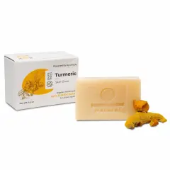 Pure Mitti Ayurvedic Bar Soap, All Natural Organic Handmade with Coconut Oil and Turmeric for Face and Body, Helps Skin Radiance