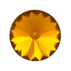 Preciosa Crystal Maxima 12mm Topaz Rivoli (Package of 1)