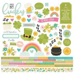 St Patrick's Day Cardstock Stickers-12"X12"