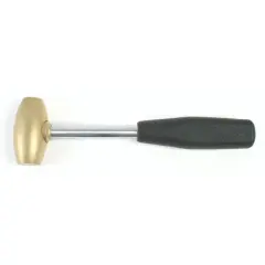 Brass Hammer 1lb Head - Dead Blow For Punches & Disc Cutters - SFC Tools -37-531
