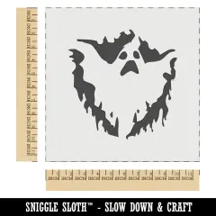 Spooky Ghost Creepy Halloween Spirit Wall Cookie DIY Craft Reusable Stencil