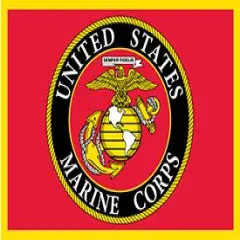 United States Marine Corps USMC Logo Hook & Loop Patch - 3.5" x 2.5"