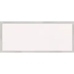 Svelte Wood Framed Corkboard, White Cork Silver