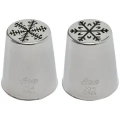 Snowflake Decorating Tip Assortment, 2pc