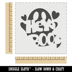 Hey Boo Ghost Halloween Wall Cookie DIY Craft Reusable Stencil