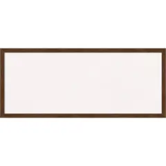 Carlisle Narrow Wood Framed Corkboard, White Cork Brown