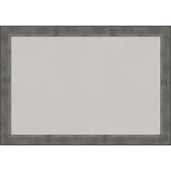 Forged Pewter Wood Framed Corkboard, Grey Cork