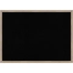 Hardwood Wedge Wood Framed Corkboard, Black Cork