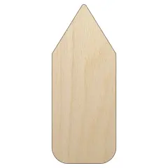 Pencil Solid School Unfinished Wood Shape Piece Cutout for DIY Craft Projects
