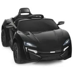 12V 2.4G RC Electric Vehicle with Lights Lights Black