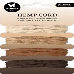 Studio Light Consumables Hemp Cord 4/Pkg-Nr. 10, Shades Of Brown