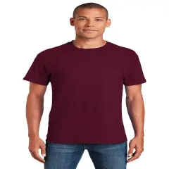 Gildan&reg; Heavy Cotton Crewneck Short Sleeve T-Shirt Maroon