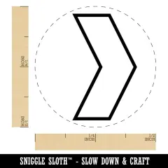 Chevron Arrow Outline Self-Inking Rubber Stamp for Stamping Crafting Planners Orange